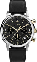 MARLIN® CHRONOGRAPH TACHYMETER 42MM LEATHER STRAP WATCH
