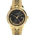 MARLIN® QUARTZ GMT 40MM STAINLESS STEEL BRACELET WATCH