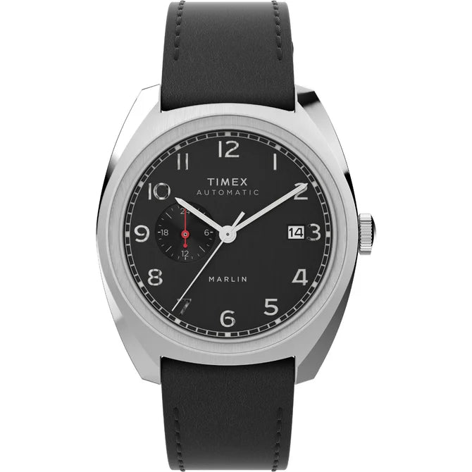 MARLIN® SUB-DIAL AUTOMATIC 39MM LEATHER STRAP WATCH