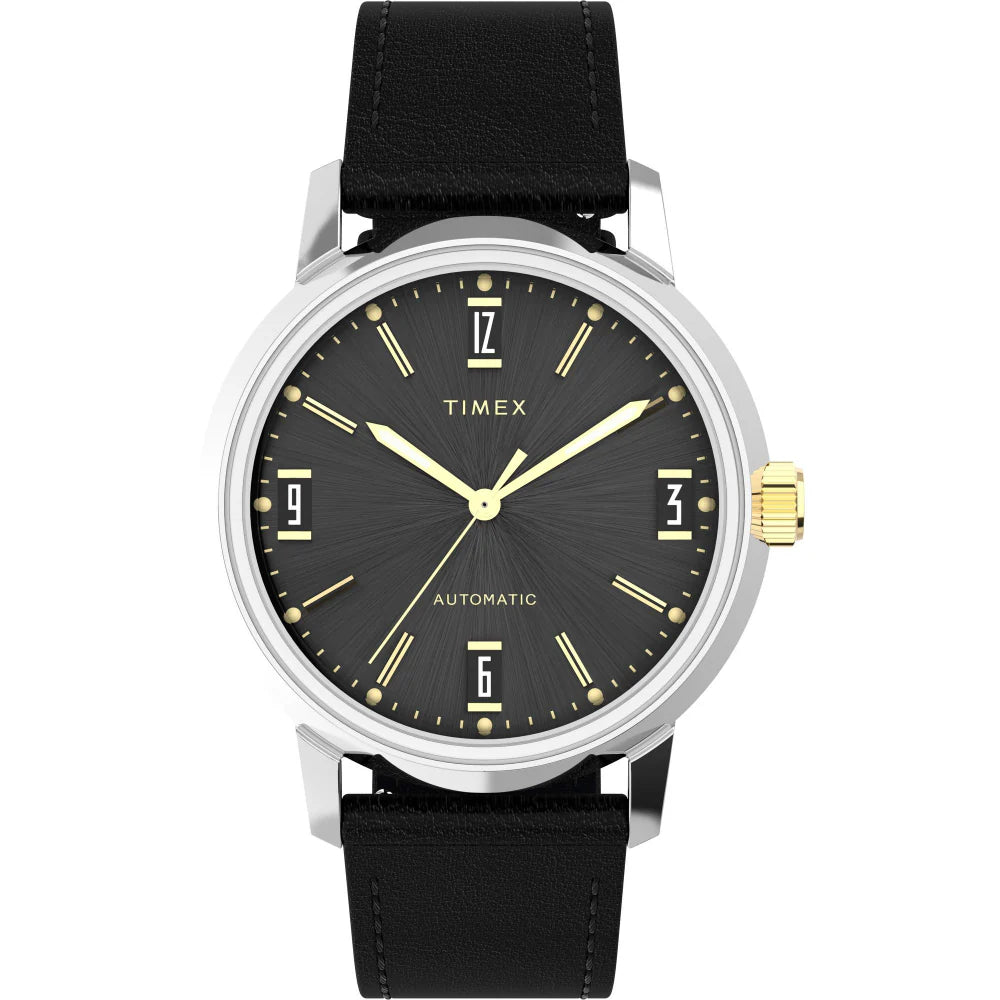 MARLIN® AUTOMATIC 40MM LEATHER STRAP WATCH