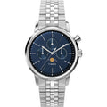 MARLIN® MOON PHASE 40MM STAINLESS STEEL BRACELET WATCH
