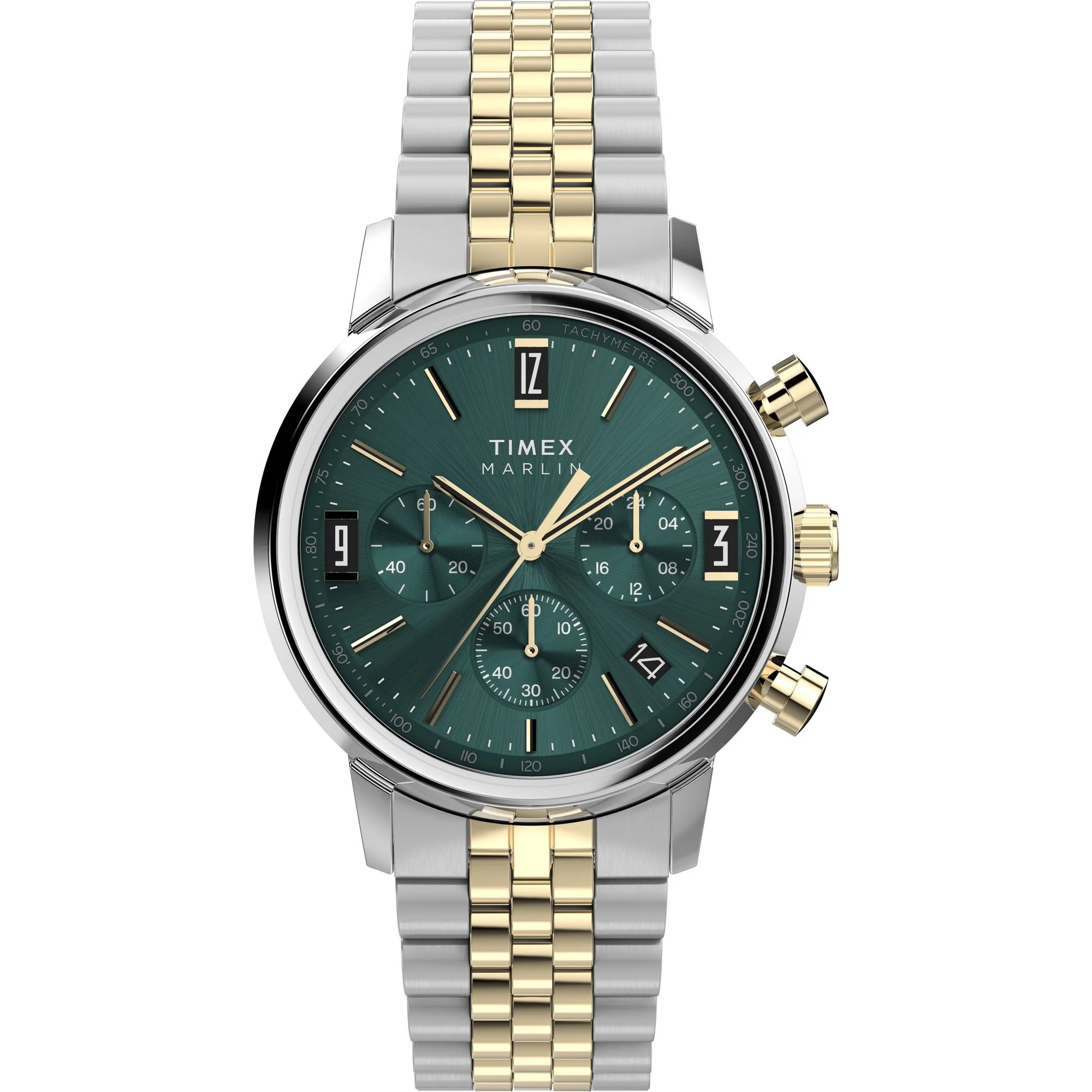 MARLIN® CHRONOGRAPH TACHYMETER 40MM STAINLESS STEEL BRACELET WATCH