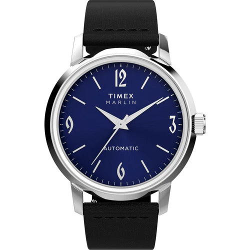 MARLIN® AUTOMATIC 40MM LEATHER STRAP WATCH