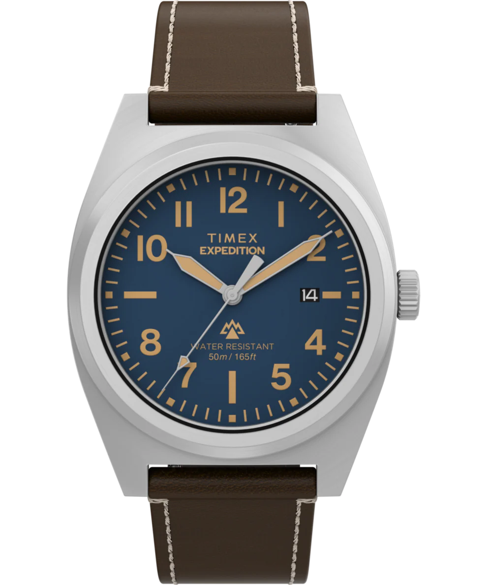 EXPEDITION® CAPSTONE 39MM ECO-FRIENDLY LEATHER STRAP WATCH