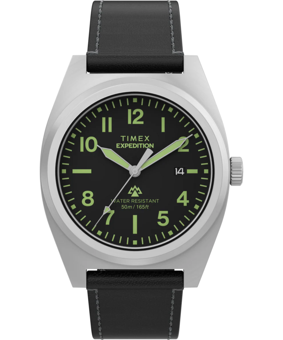 EXPEDITION® CAPSTONE 39MM ECO-FRIENDLY LEATHER STRAP WATCH