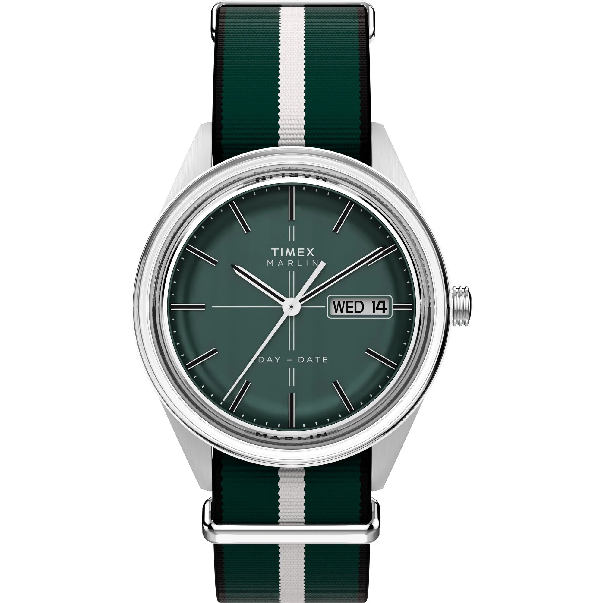 MARLIN® JET QUARTZ 38MM FABRIC STRAP WATCH