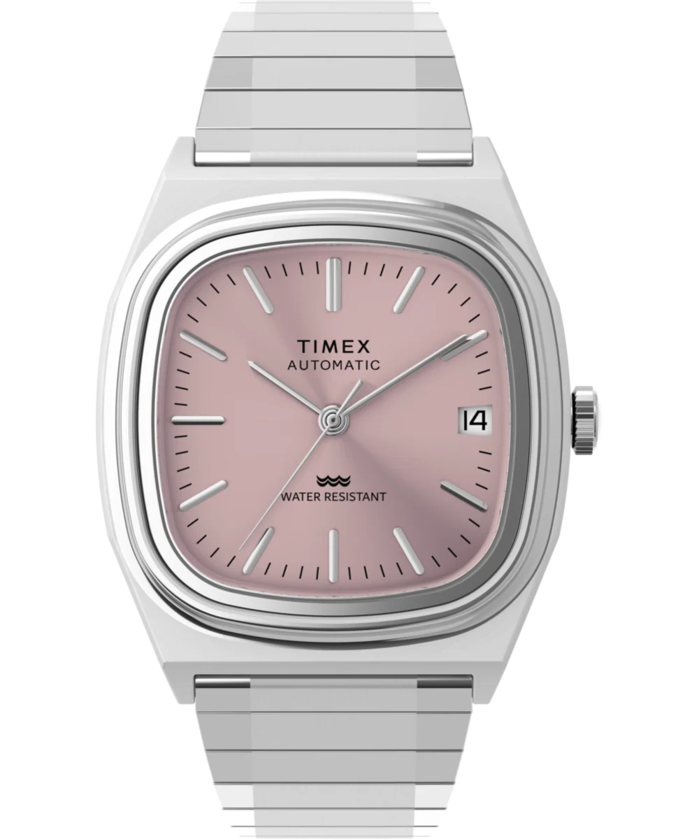 E LINE 34MM STAINLESS STEEL EXPANSION BAND WATCH