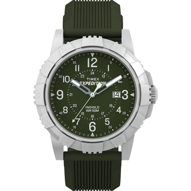 EXPEDITION RIDGE 43MM SILICONE STRAP WATCH